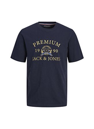 Jack & Jones Baskılı Lacivert Erkek T-Shirt JPRBLUDAVE SS TEE SG JNR