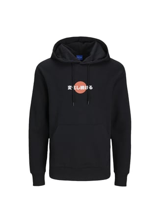 Jack & Jones Kapüşon Yaka Siyah Erkek Sweatshırt 12224001