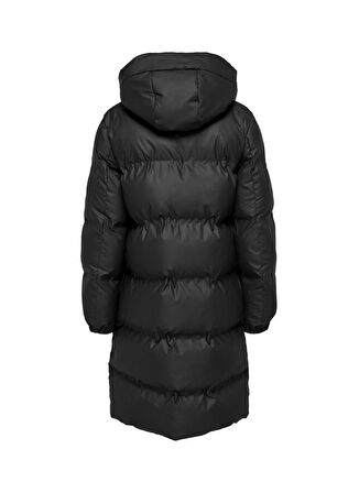 Only Siyah Kadın Kaban ONLLEA RAIN PUFFER COAT CC OTW