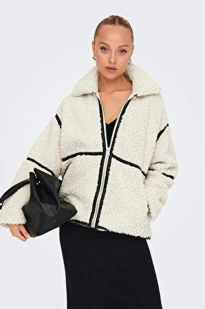 ONLPARIS TEDDY JACKET LIFE OTW CC BEYAZ 15322440