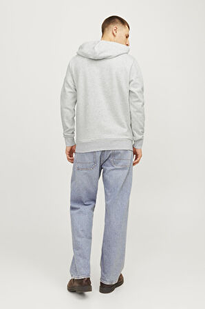JJFERRIS SWEAT HOOD BEYAZ MELANJ1  12256838
