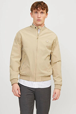 Jack & Jones Erkek Jprblubrook Dik Yaka Mevsimlik Mont 12251906 Bej