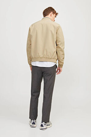 Jack & Jones Erkek Jprblubrook Dik Yaka Mevsimlik Mont 12251906 Bej