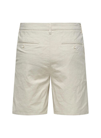 Only & Sons Açık Bej Erkek Kargo Şort ONSMARK 0011 COTTON LINEN SHORTS NO