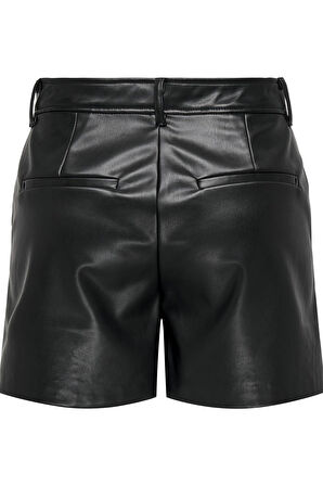 ONLIDINA HW FAUX LEATHER SHORTS CC PNT SİYAH 15324964