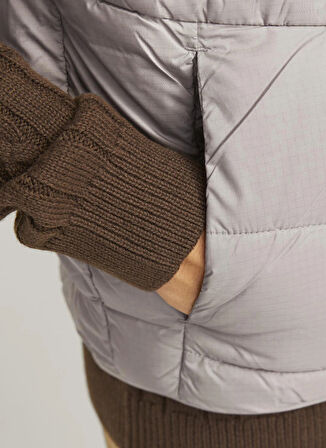 Jack & Jones Bej Erkek Mont JJESTATE PACKABLE BW COLLAR NOOS