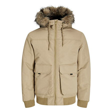 Jack Jones Parka Construct Faux Fur Bomber