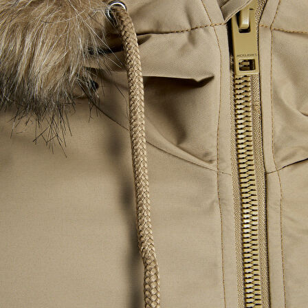 Jack Jones Parka Construct Faux Fur Bomber