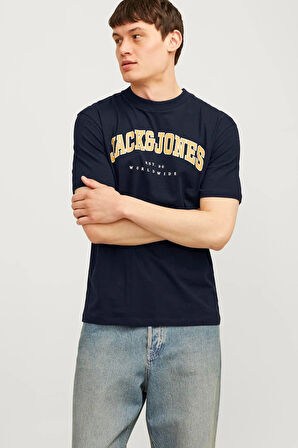 Jack & Jones Erkek Jjecaleb Varsity Tişört 12257579