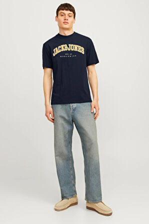 Jack & Jones Erkek Jjecaleb Varsity Tişört 12257579