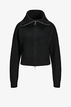 JJXX Jxgılly Dıverse Kadın Siyah Fermuarlı Hırka 12255361-Black