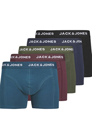JACTEO SOLID TRUNKS 5 PACK BOX LACİVERT12259076