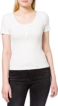 15319444 Only Onlfree Lıfe Structure S/S Modaltop Jrs Kadın T-shirt Cloud Dancer