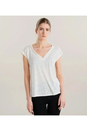 Only ONLFREE LIFE STRUC. S/S MODALTOP JRS Beyaz Kadın T-Shirt 15319446