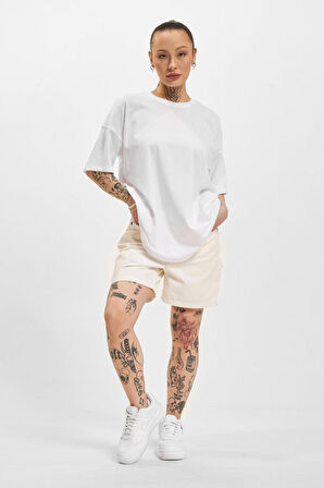 Only Kadın Onlmay Bisiklet Yaka Oversize %100 Pamuk T-Shirt 15261790 Beyaz