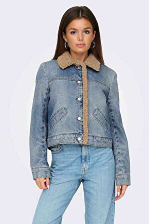 Only Onlnadya Ls Teddy Kadın Jean Ceket