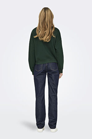 ONLSWEAT LIFE L/S CREW O.SIZE STATE NOOS ZÜMRÜT YEŞİLİ