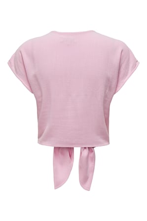 Only Onlsiesta Keten Karışımlı V Yaka Gömlek Bayan GÖMLEK 15322270 PEMBE