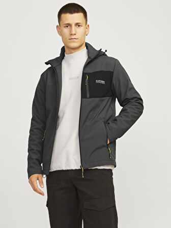 JJTAYLOR SOFTSHELL JACKET Asphalt