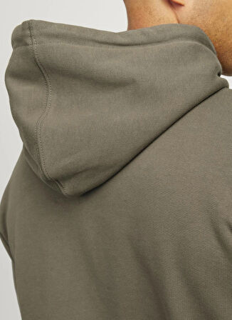 Jack & Jones Kapüşon Yaka Haki Erkek Sweatshırt 12259068_RDDBENJAMIN HOOD SWEAT L/S