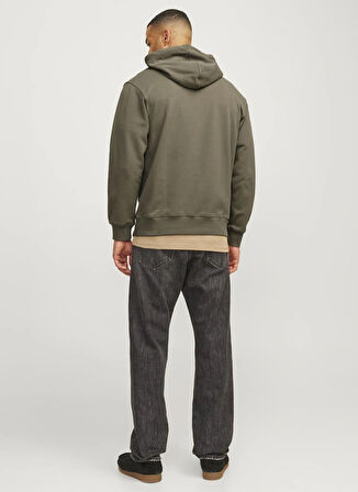 Jack & Jones Kapüşon Yaka Haki Erkek Sweatshırt 12259068_RDDBENJAMIN HOOD SWEAT L/S