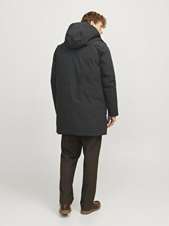 Jack & Jones 12259459 Erkek  Siyah Mont & Kaban