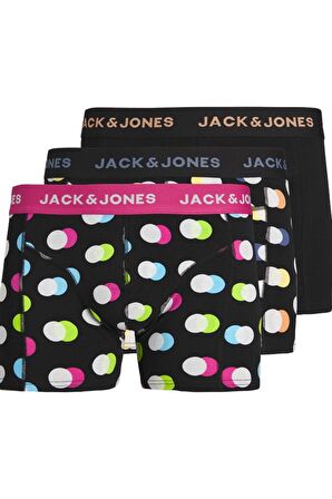 JACK&JONES JACREESE TRUNKS 3 PACK SN 12255820 SİYAH