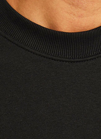 Jack & Jones Bisiklet Yaka Siyah Erkek Sweatshırt 12259945_JJEURBAN EDGE SWEAT CREW N