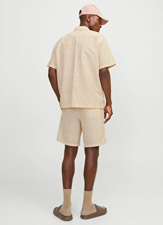 Jack & Jones Rahat Krem Erkek Gömlek JORLUKE SEERSUCKER RESORT SHIRT SS