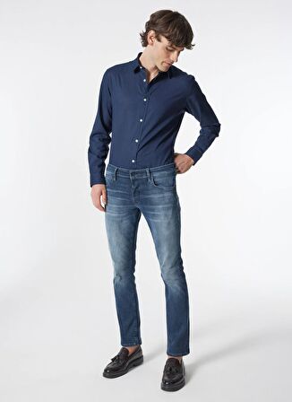Jack & Jones Düşük Bel Slim Fit Erkek Denim Pantolon JJIGLENN JJSOLAR JOS 245 SMU