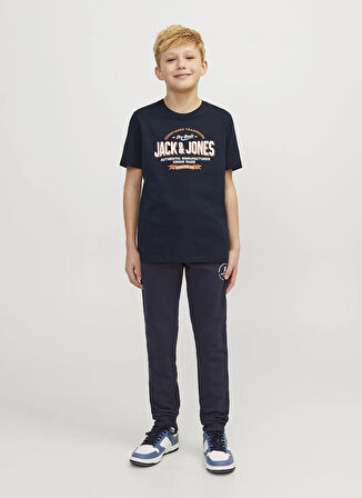 Jack & Jones Baskılı Lacivert Erkek Çocuk T-Shirt 12258876