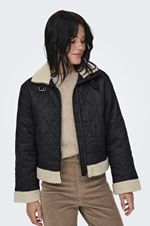 ONLVANIA QUILTED AVIATOR JACKET OTW SİYAH 15325969