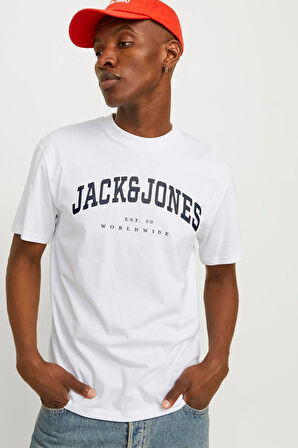 Jack & Jones Erkek Jjecaleb Varsity Tişört 12257579