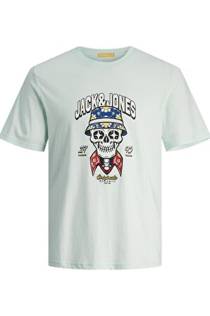 JACK&JONES JORCOCONUT SKULL TEE SS CREW NECK LN 12255192 BULUT