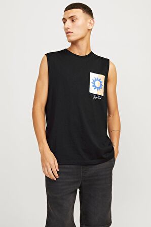 Jack & Jones Erkek Oversize Fit Kolsuz Günlük Spor Atlet - 12255572 