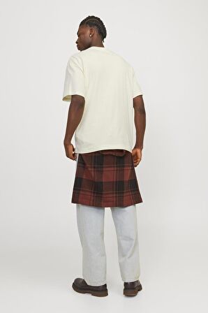 JACK&JONES JORMYKONOS GEO FRONT TEE SS C.N LN12256328 KREM