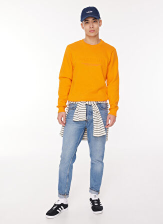 Jack & Jones Bisiklet Yaka Turuncu Erkek Sweatshırt 12261175_JPRBLULOGO SWEAT CREW EXC