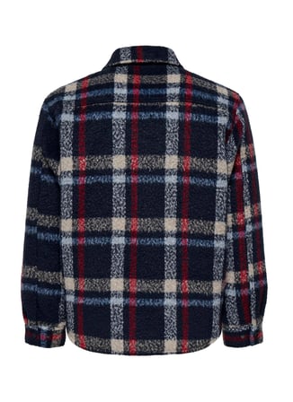 Only & Sons Rahat Gece Mavisi Erkek Ceket ONSGIO LF CHECK PADDED JACKET OTW