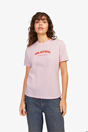 JJXX Jxdelilah Reg Kadın Pembe T-Shirt 12256027-PinkLady