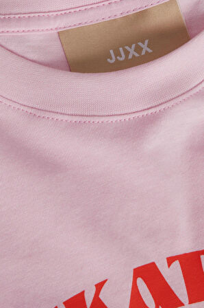 JJXX Jxdelilah Reg Kadın Pembe T-Shirt 12256027-PinkLady