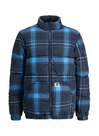 Jack & Jones Koyu Lacivert Erkek Çocuk Fermuarlı Puffer Mont 12259878
