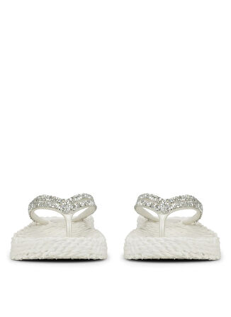 Beyaz Kadın Plaj Terliği CHEERFUL15