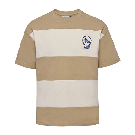 Hummel LOOSE BEES STRIPE KISA KOLLU TİŞÖRT