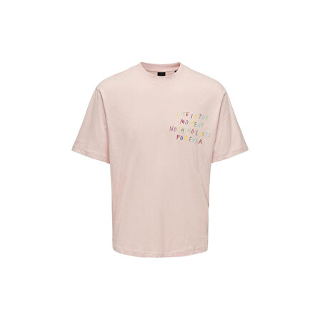 O Yaka Baskılı Erkek T-Shirt ONSMANI LIFE RLX HIDEOUT SS TEE