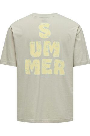 ONLY & SONS ONSMERVYN LIFE RLX SUMMER SS TEE 22029519 KREM