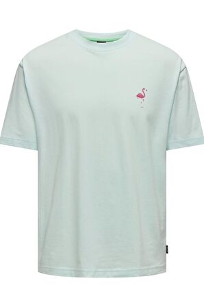 ONLY & SONS ONSMERVYN LIFE RLX SUMMER SS TEE 22029519 MAVİ