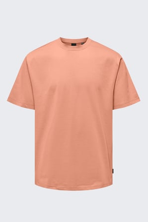 ONSFRED LIFE RLX SS TEE NOOS Erkek Turuncu T-Shirt - 22022532