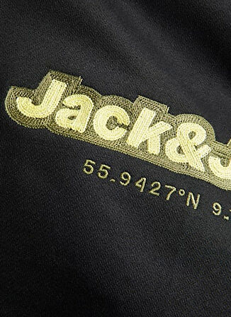 Jack & Jones Kapüşon Yaka Siyah Erkek Sweatshırt 12261431_JCOTAMI SWEAT HOOD
