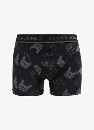 Jack & Jones Siyah Erkek Boxer 12262295_JACDARK BULLDOG TRUNK TRY