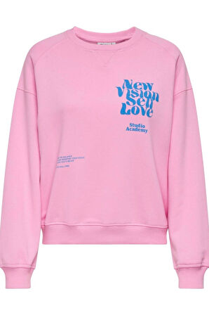 ONLDIANA L/S SPORTY O-NECK BOX UB SWT PEMBE 15320699